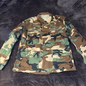 Vintage US Army Camouflage Jacket Large Regular